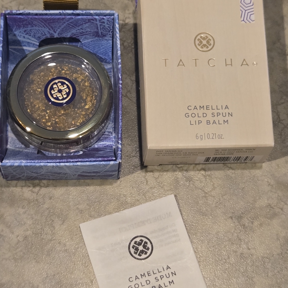 Tatcha Camellia Gold Spun Lip Balm